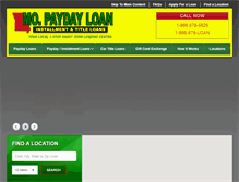 Tablet Screenshot of mopaydayloanstore.com